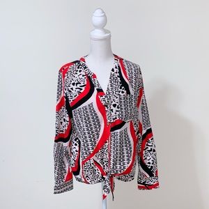 Cheetah print blouse